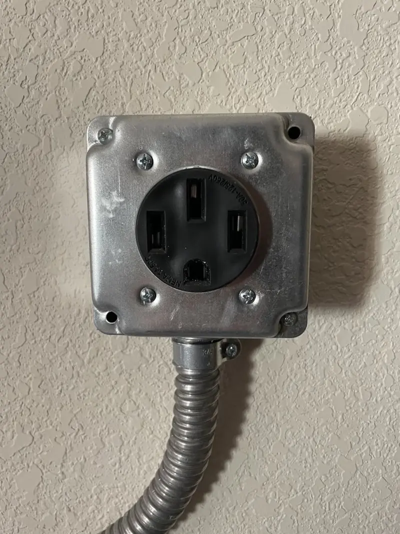 NEMA 14-50 outlet installed for Electrical Panel Upgrade in Rathdrum